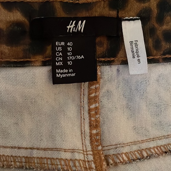 H&M leopard print skinny jeans - Picture 3 of 3